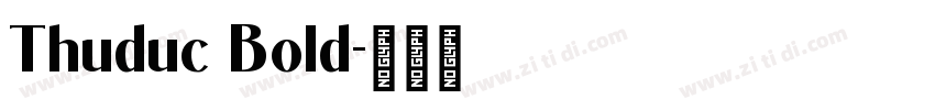 Thuduc Bold字体转换